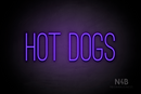 "HOT DOGS" (Diamond font) - LED neon sign