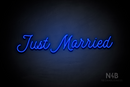 "Just Married" (StereoDEMO font) - LED neon sign