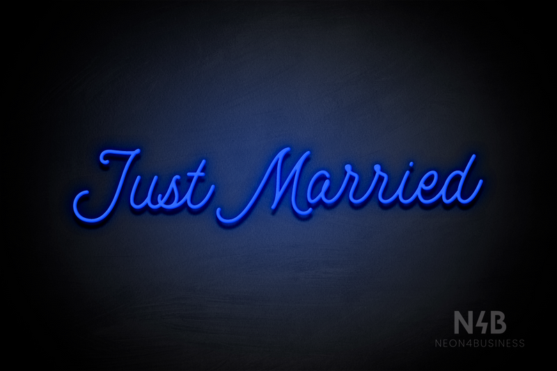 "Just Married" (StereoDEMO font) - LED neon sign