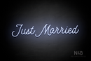 "Just Married" (StereoDEMO font) - LED neon sign