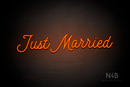 "Just Married" (StereoDEMO font) - LED neon sign