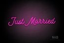 "Just Married" (StereoDEMO font) - LED neon sign