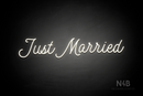 "Just Married" (StereoDEMO font) - LED neon sign
