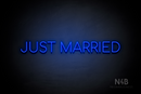 "JUST MARRIED" (Cooper font) - LED neon sign
