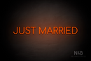 "JUST MARRIED" (Cooper font) - LED neon sign