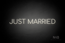 "JUST MARRIED" (Cooper font) - LED neon sign