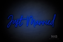 "Just Married" (Custom font) - LED neon sign