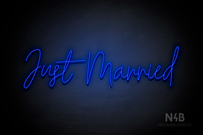"Just Married" (Custom font) - LED neon sign