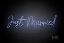 "Just Married" (Custom font) - LED neon sign
