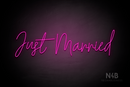 "Just Married" (Custom font) - LED neon sign