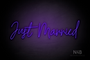 "Just Married" (Custom font) - LED neon sign