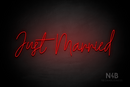 "Just Married" (Custom font) - LED neon sign