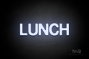 "LUNCH" (Adventure font) - LED neon sign