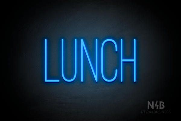 "LUNCH" (Diamond font) - LED neon sign