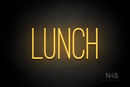 "LUNCH" (Diamond font) - LED neon sign