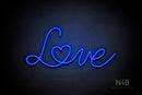 "Love" (Custom font) - LED neon sign