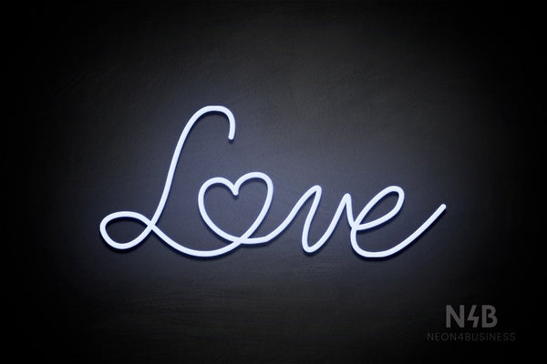 "Love" (Custom font) - LED neon sign