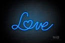 "Love" (Custom font) - LED neon sign