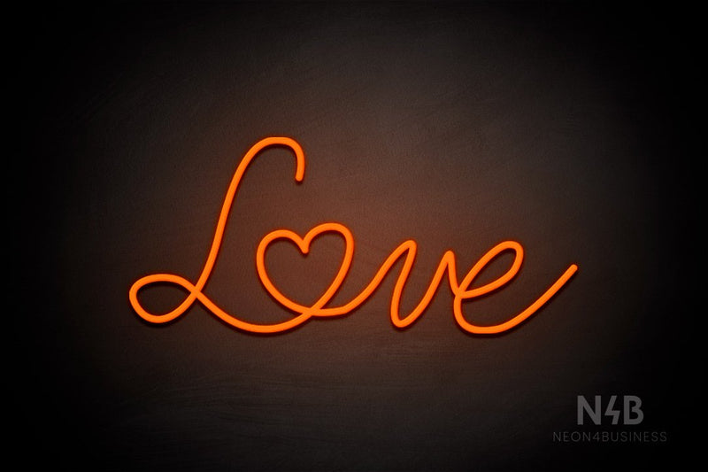 "Love" (Custom font) - LED neon sign