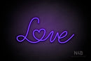 "Love" (Custom font) - LED neon sign