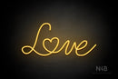 "Love" (Custom font) - LED neon sign