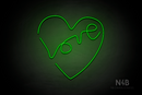 "Love" Inside a Heart - LED neon sign