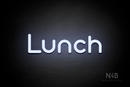 "Lunch" (Mountain font) - LED neon sign