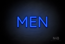 "MEN" (Mountain font) - LED neon sign