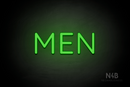 "MEN" (Mountain font) - LED neon sign