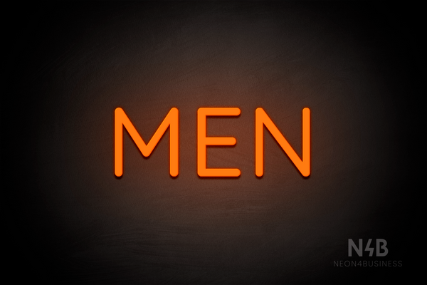 "MEN" (Mountain font) - LED neon sign