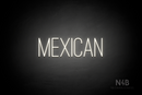 "MEXICAN" (Diamond font) - LED neon sign