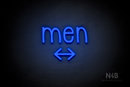 "Men" (double sided bottom, Monoline font) - LED neon sign
