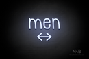 "Men" (double sided bottom, Monoline font) - LED neon sign