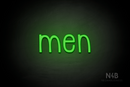 "Men" (Monoline font) - LED neon sign