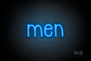 "Men" (Monoline font) - LED neon sign