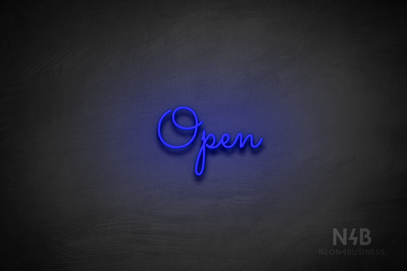 "Open" (Kidplay font) - LED neon sign