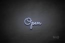 "Open" (Kidplay font) - LED neon sign