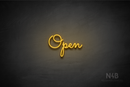 "Open" (Kidplay font) - LED neon sign