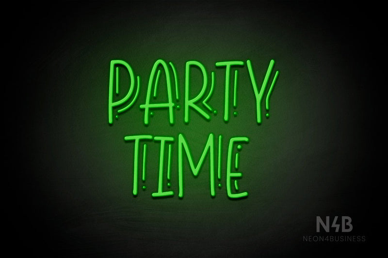 "PARTY TIME" (Magician font) - LED neon sign