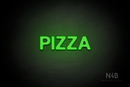 "PIZZA" (Adventure font) - LED neon sign