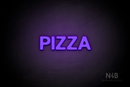 "PIZZA" (Adventure font) - LED neon sign