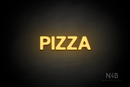 "PIZZA" (Adventure font) - LED neon sign