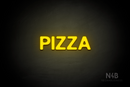 "PIZZA" (Adventure font) - LED neon sign