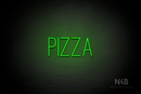 "PIZZA" (Diamond font) - LED neon sign