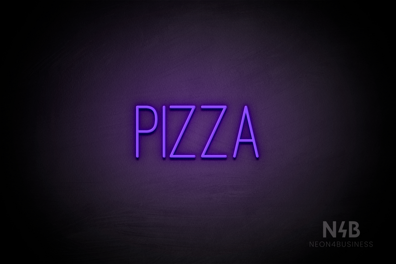 "PIZZA" (Diamond font) - LED neon sign