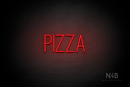 "PIZZA" (Diamond font) - LED neon sign