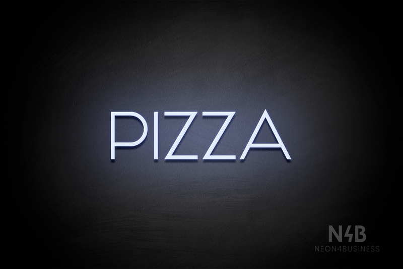 "PIZZA" (Reason font) - LED neon sign