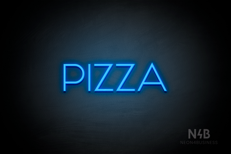 "PIZZA" (Reason font) - LED neon sign