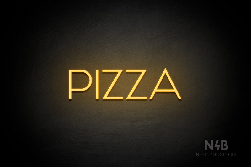 "PIZZA" (Reason font) - LED neon sign