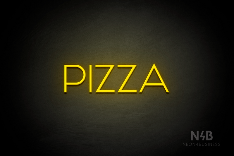"PIZZA" (Reason font) - LED neon sign